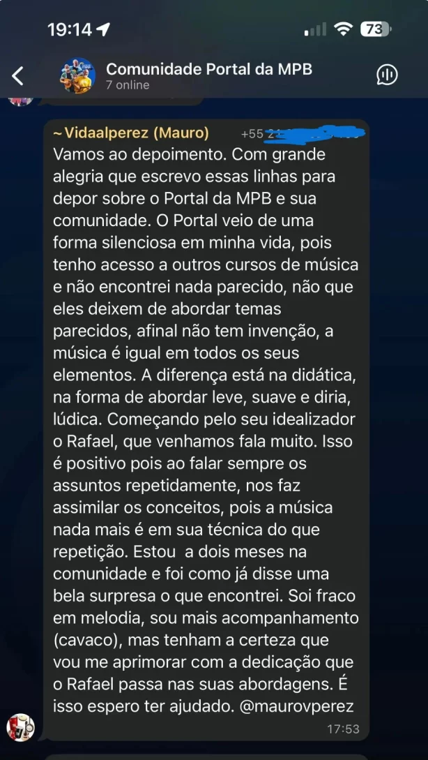 Depoimento Mauro Perez